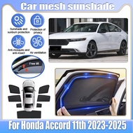For Honda Accord 11th CY1 CY2 2023 2024 2025 Car Mesh Shades Window Sunshade Sunscreen Privacy Curta
