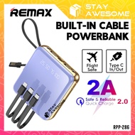 REMAX Powerbank With Built In Cable Powerbank 2.1A Powerbank 10000mAh Mini Powerbank Flight SARPP286