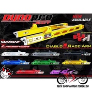 DYNOPRO arm swing WAVE 125  LAGENDA 110 LAGENDA 115 ALLOY PRO SWING ARM DIABLO RACE ARM DYNO PRO DIABLO RACE ARM + 3INCH