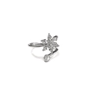 Snowflakes midi ring size #5 1.5cm xs