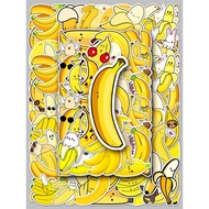 ~~ New * 50 Sheets Banana Fruit Cartoon Luggage Stickers Waterproof Graffiti Stickers Scooter Computer Tablet Cartoon Decoration