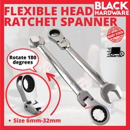 Black Hardware 26 28 32 ratchet wrench Ratchet Spanner sepanna Garage Tools Common Ring Spanner set 