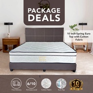 [PACKAGE DEAL] 10" Spring Euro Top With Cotton Fabric