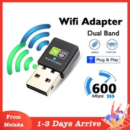 600Mbps Wireless USB Adapter Wifi Dual Band 2.4G / 5G Hz Wifi Adapter 802.11AC PC Laptop Wifi Receiv