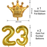 23rd Birthday Decorations for Men Boy Women Girl,Black and Gold Birthday Decorations for 23rd and 3r