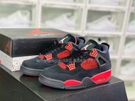Nike Air Jordan 4喬丹4代籃球鞋｜顏色 黑｜ 紅 ｜尺碼 36 36.5 37.5 38 38.5 39 40 40.5 41 42 42.5 43 44 44.5 45 46