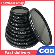 TheWoodFamily Fader Variable ND Filter Adjustable ND2 To ND400 Neutral Density 40.5 43 46 49 52 55 5