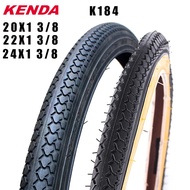 2026 KENDA Steel Wire City Bicycle Tire K184 20 22 27 Inch * 1 3/8 24 *1.5 Retro Leisure Bicycle Tir