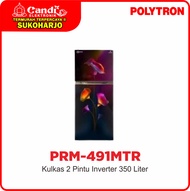 POLYTRON Kulkas 2 Pintu Inverter 350 Liter PRM-491MTR