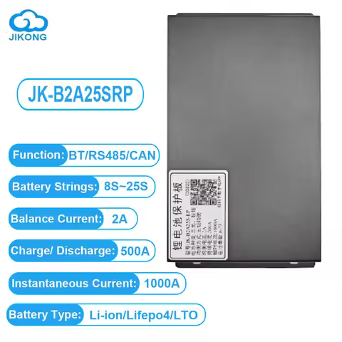 JK BMS JK-B2A25SRP SMART BMS 2A Active Balance 8S~25S Bluetooth RS485 CAN for LiFePo4 Li-ion LTO Cam