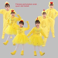 PUTIH Kids Little Duck and Chicken Performance Costume Animal Performance Costume Ugly Duck White Sw
