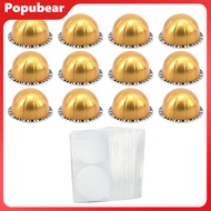 1 Set 80ML/40ML/150ML/230ML Coffee Capsule Shell DIY Reusable Coffee Capsule Cup for Nespresso Vertu