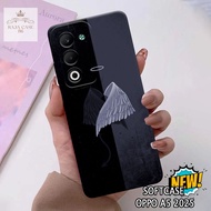 HP Oppo A5 2025 Case - Rajacase - Oppo A5 2025 casing - Black and White case Motif - Cellphone prote