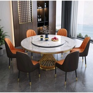 [PRE ORDER] DARIA Dining Table Luxury Marble Round Dining Table Balcony Table