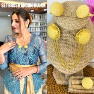 STARLIGHT BALI - Moon Button Brooch Set Alpaca/ Set Bali Alpaca/ Alpaca Brooch