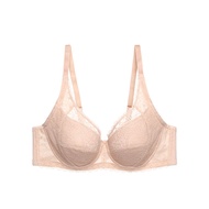 Aimer Large Cup Bra Soft Steel Support Non-Woven Fabric 3/4 Coverage Fixed Strap Youth Female V-Neck