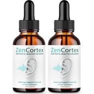 (2 Pack) Zencortex For Tinnitus Relief - Official Formula - Zencortex Drops for Ears, Zen Cortex 24 