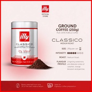 ILLY Coffee Classico Intenso Decaf Ground Coffee / Whole Bean Blend Serbuk Kopi 250g