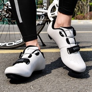 Couple cycling shoes road bike lock shoes cycling racing shoes professional shoes leather road lock 