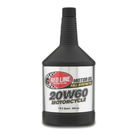 REDLINE RED LINE ENGINE OIL 20W60 FULLY SYNTHETIC MOTORCYCLE OIL (0.946 LITER) - Minyak Hitam Motor
