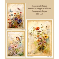 Decoupage Paper  Size A4