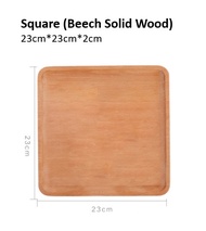 CozyJoy Wooden Tray Cake 30x20cm 34x22cm 23x23cm Large Muji Home Decor Wood Plate Serving Tray Food