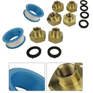 ishowmall.my❤️Garden Hose Threaded Connector Adapter 1/4" NPT to 3/4" GHT Female Brass