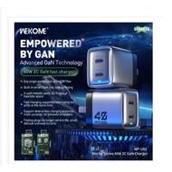 MECHA GAN 40 WATT OME WPU02 ADAPTOR / 40W CHARGER HEAD FAST CHARGING 2 TYPES C