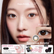 HapaKristin คอนแทคเลนส์ รายเดือน รุ่น Secretive Kristin (GDIA13.5) สี Black (2pcs/box) มีค่าสายตา Co
