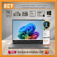 Asus Vivobook 16 Flip OLED TP3607S-ARJ128WS Laptop (CU7-258V 4.8GHz,1TB PCIe SSD,32GB D5,Intel ARC,1