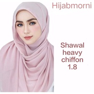 Shawl Chiffon Plain Heavy 1.8 meter