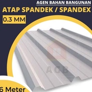 Spandek Atap 0.3 mm STD / Atap Spandek 0.3 mm STD (1 Lembar = 6 Meter)