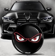 Biomar Labs Front Hood Trunk Tuning Badge 82mm Compatible with BMW Emblem Black 51148132375 EO 11