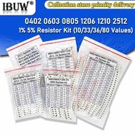 200PCS 660PCS 720PCS 4000PCS 0402 0603 0805 1206 1210 2512 SMD Resistor Kit igmopnrq Assorted Kit 10