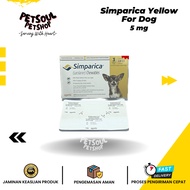 Simparica Yellow - 5mg (Weight 1-2.5kg)/medicine For Dog Lice Chewable Tablets