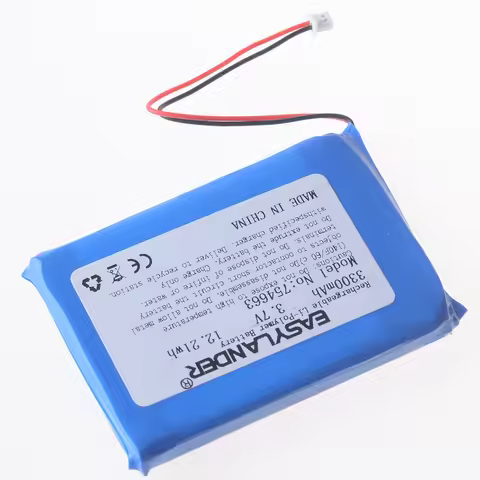 JST1.25 2P 754663 3300mAh 3.7V Rechargeable Li polymer lithium battery Use For Ambernik RG35XX plus 
