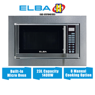 Elba Built In Microwave Oven (23L) 6-Power Level 8-Manual Cooking Options Built-In Microwave Oven EMO-2306BI