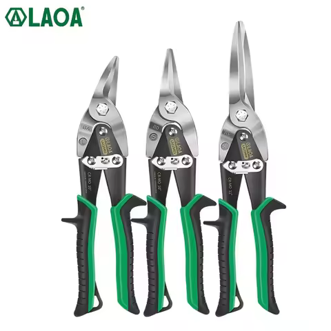 LAOA Sheet Metal Snip Aviation Scissors Tin Iron plate Cut Shear Household Tool Industrial Multifunc