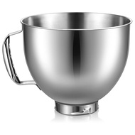 1 PCS Bowl Stainless Steel Silver Replacement for KitchenAid 4.5-5 Quart Tilt Head Stand Mixer for KitchenAid Mixer Bowl Dishwasher Safe