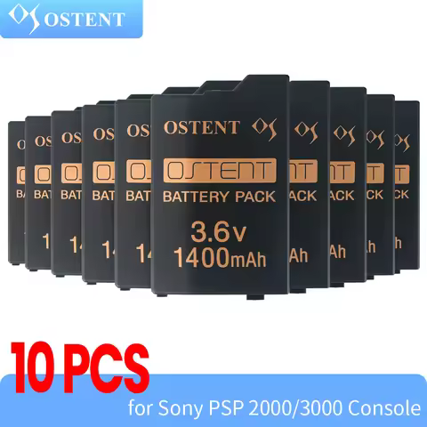 OSTENT 5/10PCS Real Capacity 1400mAh Lithium Rechargeable Battery Pack Battery Replacement For Sony 