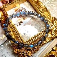 【訂製款 06】強藍光 灰月亮| 同人水晶 DIY設計手鏈