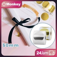 250pcs Gold Embossed Sticker Certificate Sticker Seal For Emboss Stamp Sticker Emboss Logo Sticker