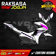 Yamaha Aerox new transparent striping sticker, minimalist racing vinyl ZK-4