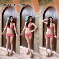 New Summer Style Bikini Open Back 2-Piece Tie The Neck Striped Fabric For Going To The Beach Availab