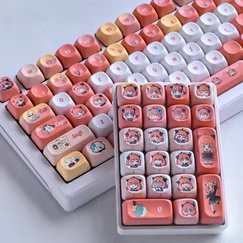 Anya Keycap 2.25/2.75U Space Bar Cartoon Version Anime Game Set Alice Layout Cute Keyboard Keycap