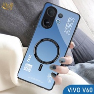 Glossy Glass Softcase for Vivo V60 2025 - Casing Vivo Vivo V60 2025hp - Protective Case hp - K124