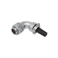 -.New~Right Angle Welding 90 Degree Ts Male Elbow Aviation Plug Socket WS20-2-3 Holes 4 Pins 5-67-9-