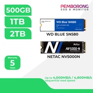 KINGSTON NV3 / NETAC NV5000N / WD BLUE SN580 / 500GB 1TB 2TB M.2 NVME 2280 GEN4