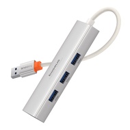 ◐ADMIRABLE◑ Baseus 4 in 1 USB Hub with1000Mbps Ethernet Port USB Splitter USB Adapter USB C Docking