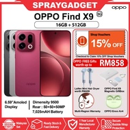 OPPO Find X9 5G (16GB+512GB)MTK 9500 | Hasselblad Portrait | Al Telescope Zoom🎁OPPO Malaysia Warrant